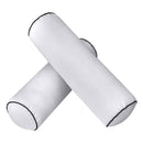 Style3 Queen Size 6PC Contrast Pipe Outdoor Daybed Mattress Cushion Bolster Pillow Slip Cover Complete Set AD105