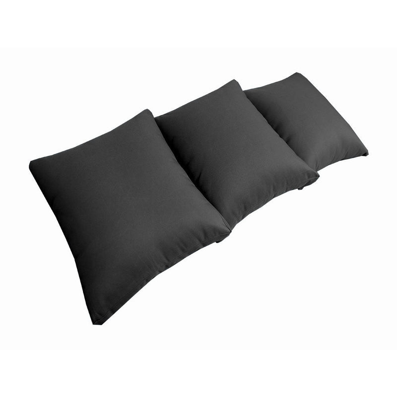 Style3 Queen Size 6PC Knife Edge Outdoor Daybed Mattress Cushion Bolster Pillow Slip Cover Complete Set AD003