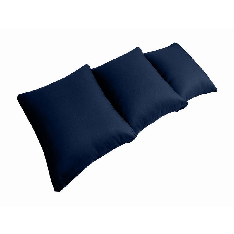 Style3 Queen Size 6PC Knife Edge Outdoor Daybed Mattress Cushion Bolster Pillow Slip Cover Complete Set AD101