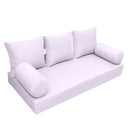 Style3 Queen Size 6PC Knife Edge Outdoor Daybed Mattress Cushion Bolster Pillow Slip Cover Complete Set AD107