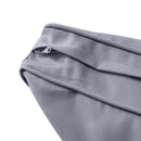 STYLE 3 - Mattress & Pillow Bolster Cushion for Outdoor Indoor Daybed Porch Swing Bed Piped Trim Queen Size AD001 | COVERS ONLY |
