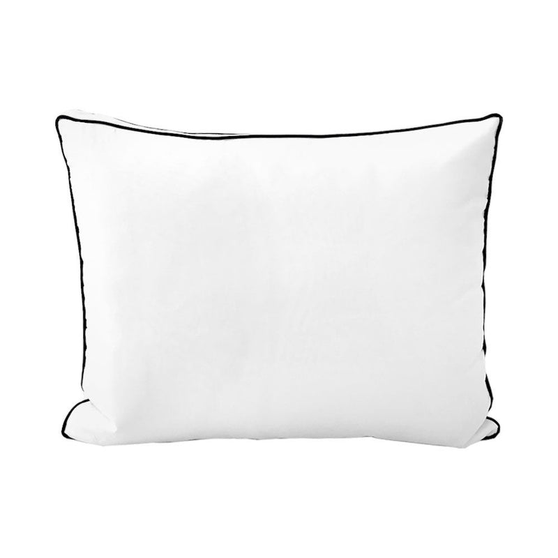 Style3 Twin Size 6PC Contrast Pipe Outdoor Daybed Mattress Cushion Bolster Pillow Slip Cover Complete Set AD106