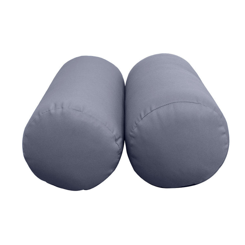 STYLE 3 - Mattress & Pillow Bolster Cushion for Outdoor Indoor Daybed Porch Swing Bed Knife Edge Twin Size AD001 | COVERS ONLY |