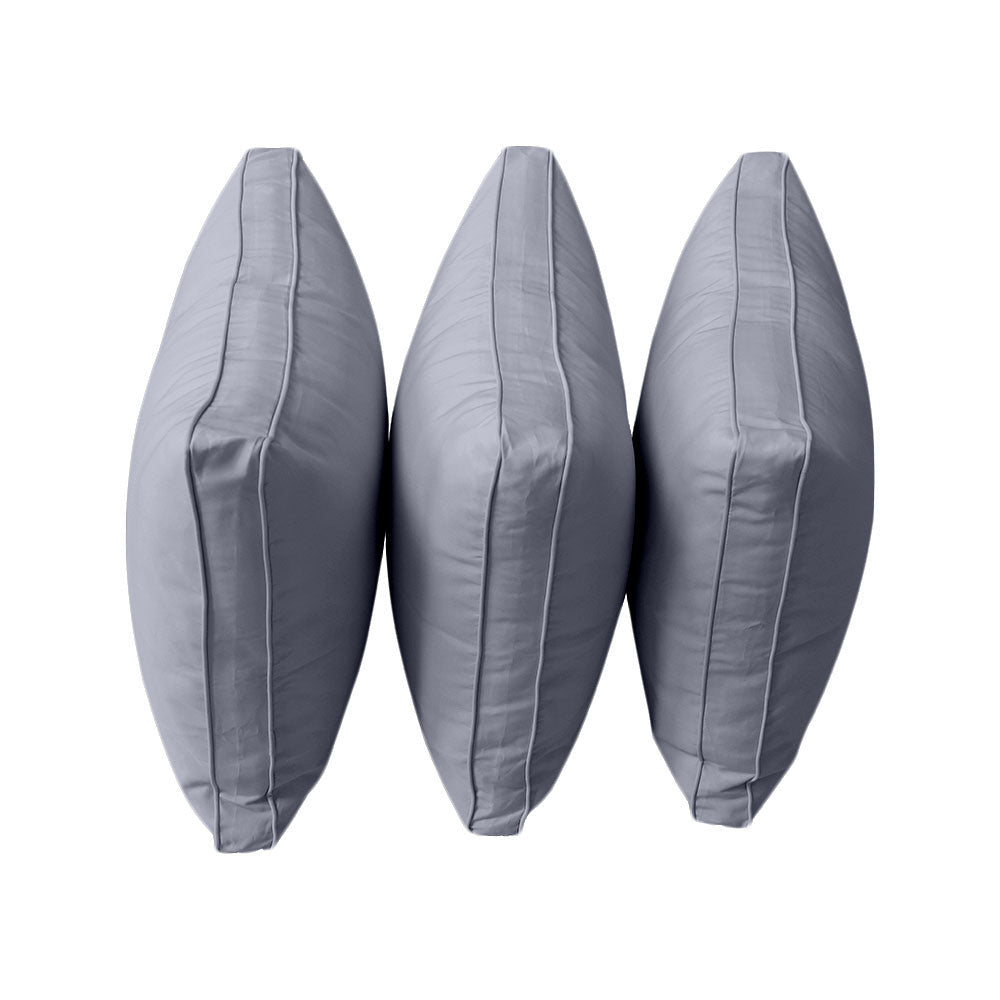 Style3 Twin Size 6PC Pipe Outdoor Daybed Mattress Cushion Bolster Pillow Slip Cover Complete Set AD001