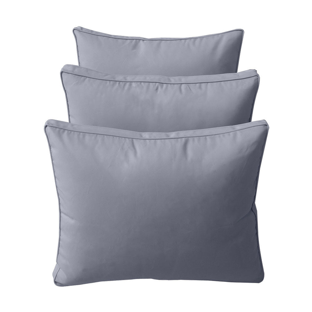 Style3 Twin Size 6PC Pipe Outdoor Daybed Mattress Cushion Bolster Pillow Slip Cover Complete Set AD001