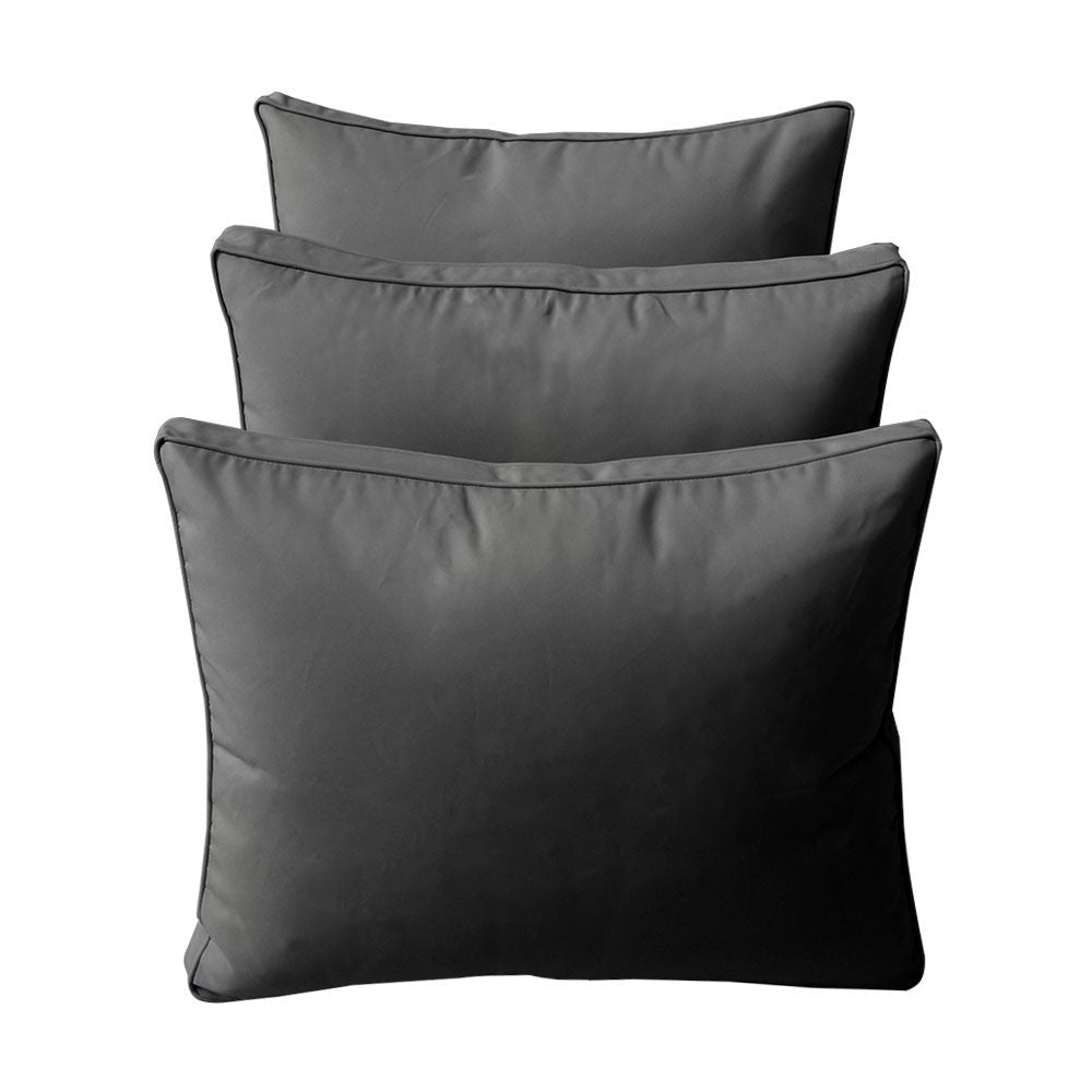 Style3 Twin Size 6PC Pipe Outdoor Daybed Mattress Cushion Bolster Pillow Slip Cover Complete Set AD003