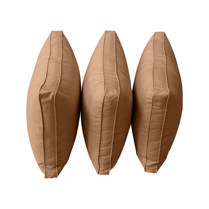 Style3 Twin Size 6PC Pipe Outdoor Daybed Mattress Cushion Bolster Pillow Slip Cover Complete Set AD104
