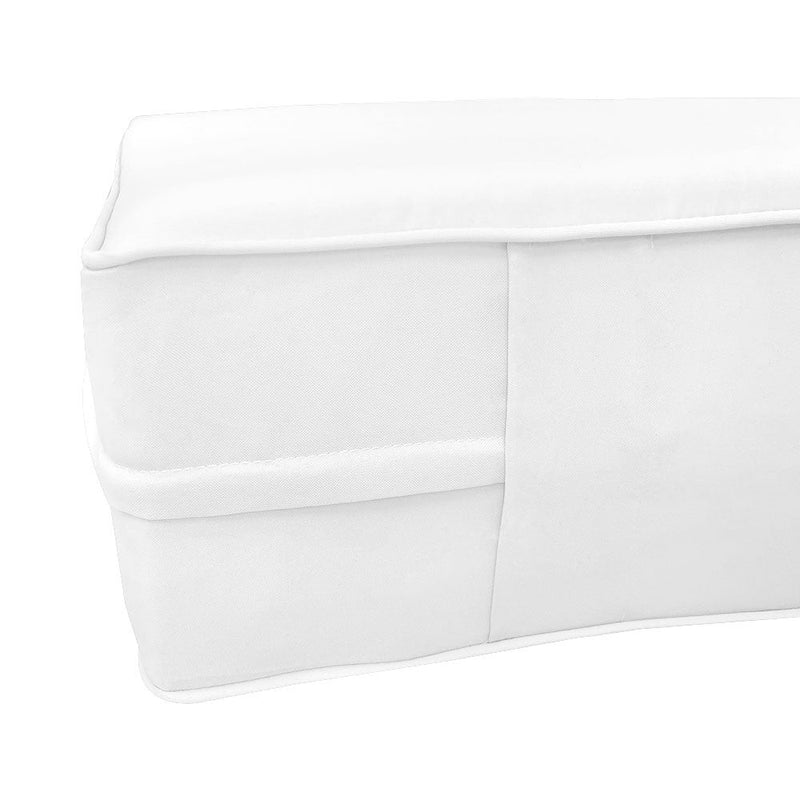Style3 Twin Size 6PC Pipe Outdoor Daybed Mattress Cushion Bolster Pillow Slip Cover Complete Set AD106