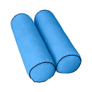 Style3 Twin-XL Size 6PC Contrast Pipe Outdoor Daybed Mattress Cushion Bolster Pillow Slip Cover Complete Set AD102