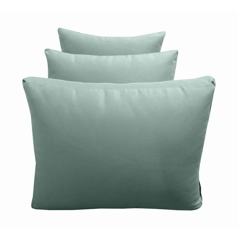 Style3 Twin-XL Size 6PC Knife Edge Outdoor Daybed Matress Cushion Bolster Pillow Slip Cover Complete Set AD002