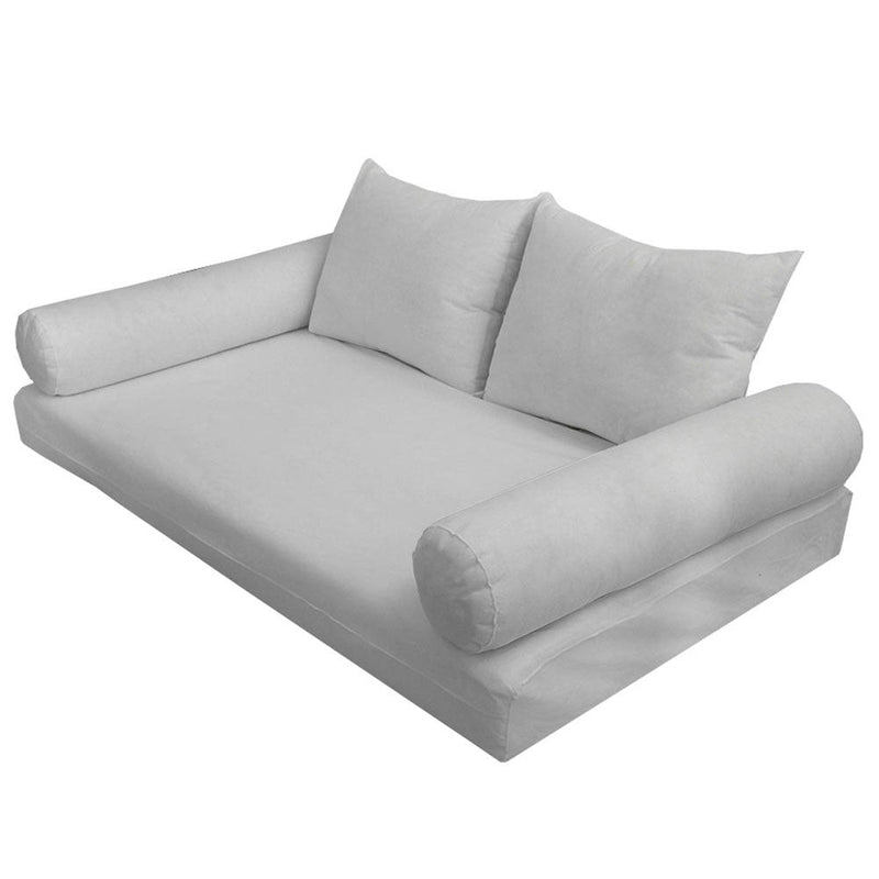 STYLE 4 Crib Size Mattress Foam, Pillow & Bolster Cushion Polyester Fiberfill Inserts for Outdoor Indoor Daybed Porch Swing Bed | INSERT ONLY |