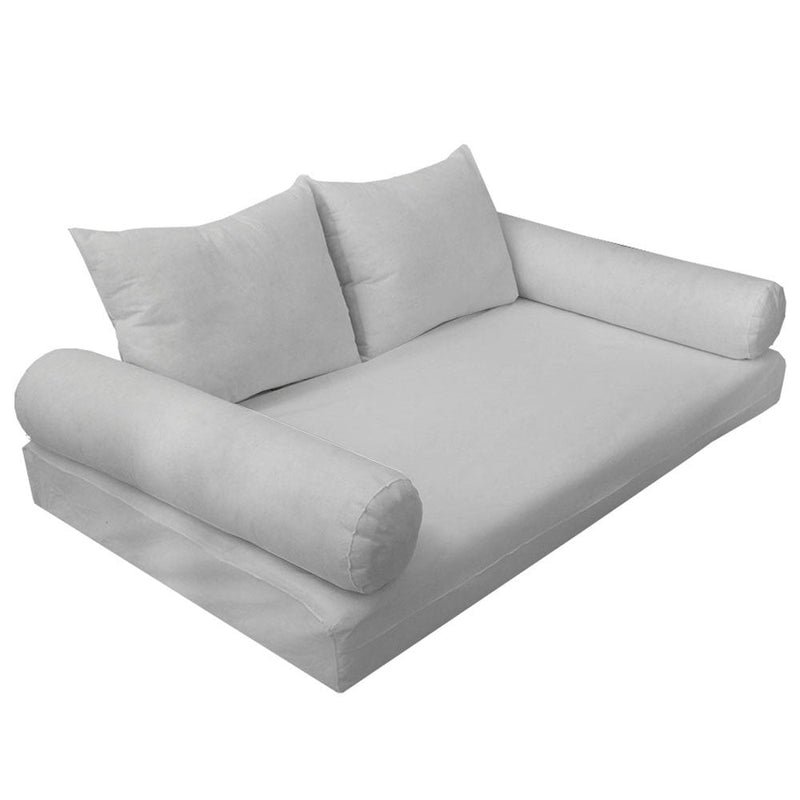 Front view of daybed/porch swing with bolster and back pillow inserts — insert only
