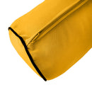 Style4 Crib Size 5PC Contrast Pipe Outdoor Daybed Mattress Cushion Bolster Pillow Slip Cover Complete Set AD108