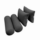 Style4 Crib Size 5PC Knife Edge Outdoor Daybed Mattress Cushion Bolster Pillow Slip Cover Complete Set AD003