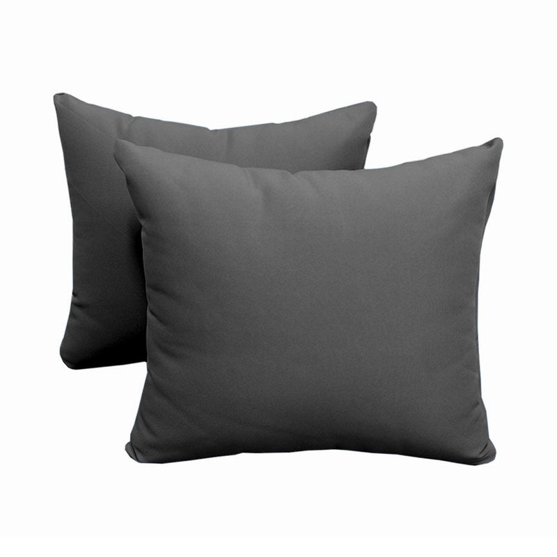 Style4 Full Size 5PC Knife Edge Outdoor Daybed Mattress Cushion Bolster Pillow Slip Cover Complete Set AD003