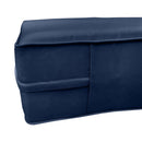 Style4 Full Size 5PC Pipe Outdoor Daybed Mattress Cushion Bolster Pillow Slip Cover Complete Set AD101