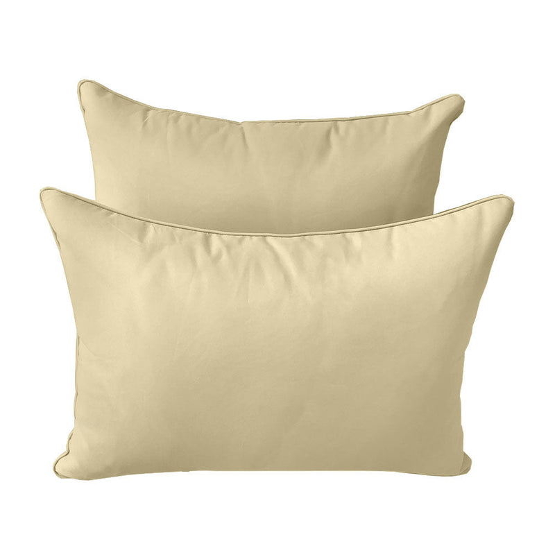 Style4 Full Size 5PC Pipe Outdoor Daybed Mattress Cushion Bolster Pillow Slip Cover Complete Set AD103