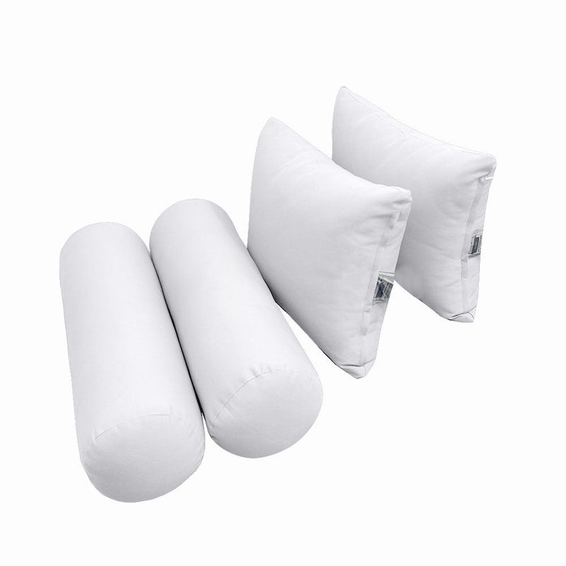 Style4 Queen Size 5PC Knife Edge Outdoor Daybed Mattress Cushion Bolster Pillow Slip Cover Complete Set AD105