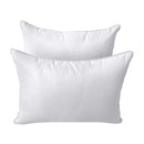 Style4 Queen Size 5PC Pipe Outdoor Daybed Mattress Cushion Bolster Pillow Slip Cover Complete Set AD105