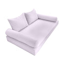 Style4 Twin Size 5PC Pipe Outdoor Daybed Mattress Cushion Bolster Pillow Slip Cover Complete Set AD107