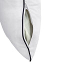 Style4 Twin-XL Size 5PC Contrast Pipe Outdoor Daybed Mattress Cushion Bolster Pillow Slip Cover Complete Set AD105