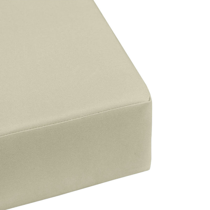 Style5 Queen Size 3PC Knife Edge Outdoor Daybed Mattress Cushion Bolster Pillow Slip Cover COMPLETE SET AD005