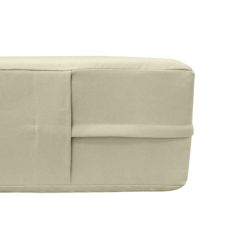 Style5 Queen Size 3PC Knife Edge Outdoor Daybed Mattress Cushion Bolster Pillow Slip Cover COMPLETE SET AD005