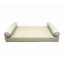 STYLE 5 pillow and bolster cushion set for daybeds, porch swings, or beds – indoor and outdoor use with durable knife-edge design. — cover only