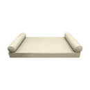 Style5 Twin Size 3PC Pipe Trim Outdoor Daybed Mattress Cushion Bolster Pillow Slip Cover COMPLETE SET AD005