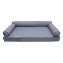 STYLE 6 pillow and bolster cushion set for daybeds, porch swings, or beds – indoor and outdoor use with durable knife-edge design. — cover only