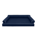 STYLE 6 pillow and bolster cushion set for daybeds, porch swings, or beds – indoor and outdoor use with durable knife-edge design. — cover only