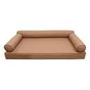 STYLE 6 pillow and bolster cushion set for daybeds, porch swings, or beds – indoor and outdoor use with durable knife-edge design. — cover only