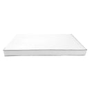 STYLE 6 - Mattress & Pillow Bolster for Outdoor Indoor Daybed Porch Swing Bed Contrast Trim Crib Size AD106 | COVERS ONLY |