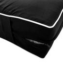 STYLE 6 - Mattress & Pillow Bolster for Outdoor Indoor Daybed Porch Swing Bed Contrast Trim Crib Size AD109 | COVERS ONLY |