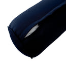 STYLE 6 - Mattress & Pillow Bolster for Outdoor Indoor Daybed Porch Swing Bed Piped Trim Crib Size AD101 | COVERS ONLY |