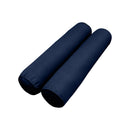 STYLE 6 - Mattress & Pillow Bolster for Outdoor Indoor Daybed Porch Swing Bed Piped Trim Crib Size AD101 | COVERS ONLY |