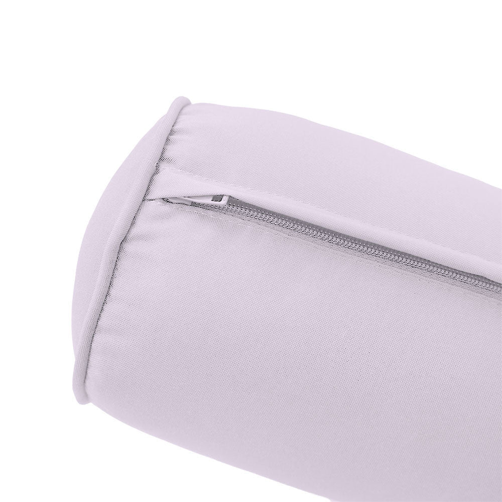STYLE 6 - Mattress & Pillow Bolster for Outdoor Indoor Daybed Porch Swing Bed Piped Trim Crib Size AD107 | COVERS ONLY |