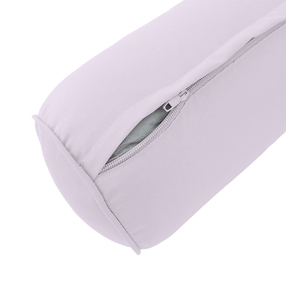 STYLE 6 - Mattress & Pillow Bolster for Outdoor Indoor Daybed Porch Swing Bed Piped Trim Crib Size AD107 | COVERS ONLY |