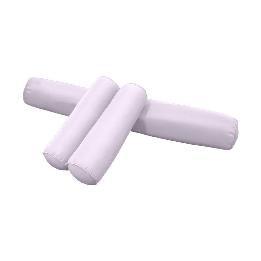 STYLE 6 - Mattress & Pillow Bolster for Outdoor Indoor Daybed Porch Swing Bed Piped Trim Crib Size AD107 | COVERS ONLY |