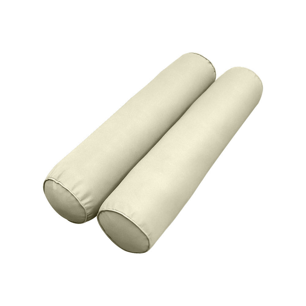 Style6 Full Size 4PC Pipe Trim Outdoor Daybed Mattress Cushion Bolster Pillow Slip Cover COMPLETE SET AD005