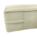 STYLE 6 - Mattress & Pillow Bolster for Outdoor Indoor Daybed Porch Swing Bed Piped Trim Twin Size AD005 | COVERS ONLY |