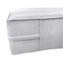 STYLE 6 - Mattress & Pillow Bolster for Outdoor Indoor Daybed Porch Swing Bed Piped Trim Twin Size AD105 | COVERS ONLY |