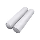 STYLE 6 - Mattress & Pillow Bolster for Outdoor Indoor Daybed Porch Swing Bed Piped Trim Twin Size AD105 | COVERS ONLY |