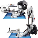 Swivel Bow 7" Metal Band Saw Horizontal Vertical Cutter Hydraulic Down Feed