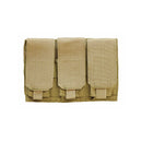Condor Tactical MOLLE PALS Triple .223 5.56 Mag Clip Magazine Mag Pouch Holder-TAN