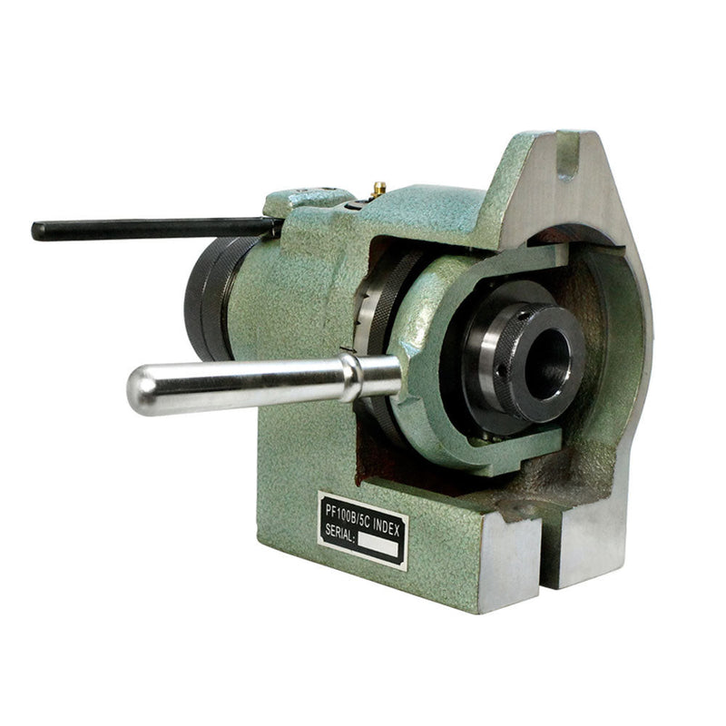 Vertical Horizontal 5C Collet Spin Index Fixture Milling .0004" Spindle thread
