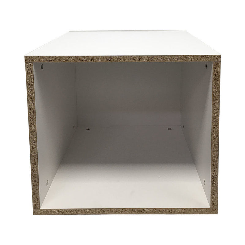 White 18'' x 18'' Knockdown Bases Pedestal Base Box Cube Display Fixture Retail Warehouse