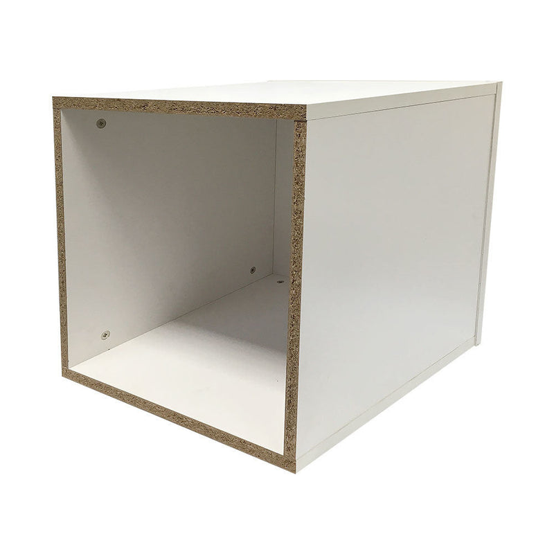 White 18'' x 18'' Knockdown Bases Pedestal Base Box Cube Display Fixture Retail Warehouse