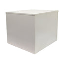 White 18'' x 18'' Knockdown Bases Pedestal Base Box Cube Display Fixture Retail Warehouse