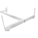 WHITE Gondola Base Floor Stand Display Gridwall Grid Panel Retail Fixture 50" x 25"